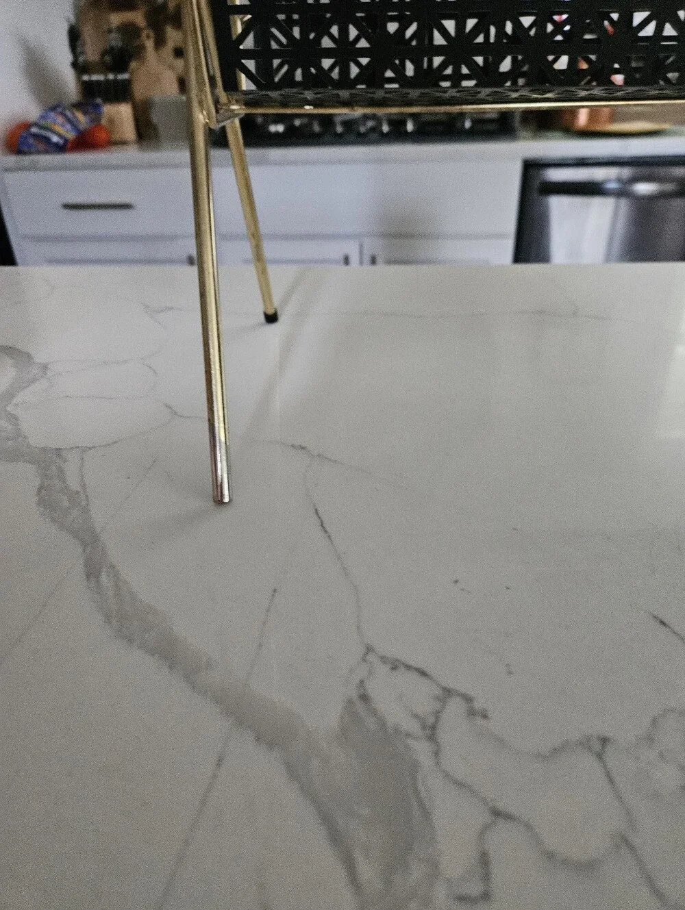 Vintage Mid-Century Magazine Rack - Black & Gold